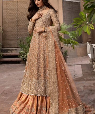 Golden/Peach Bridal dresses