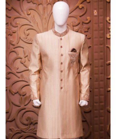 Sherwani with Front Motive for Groom