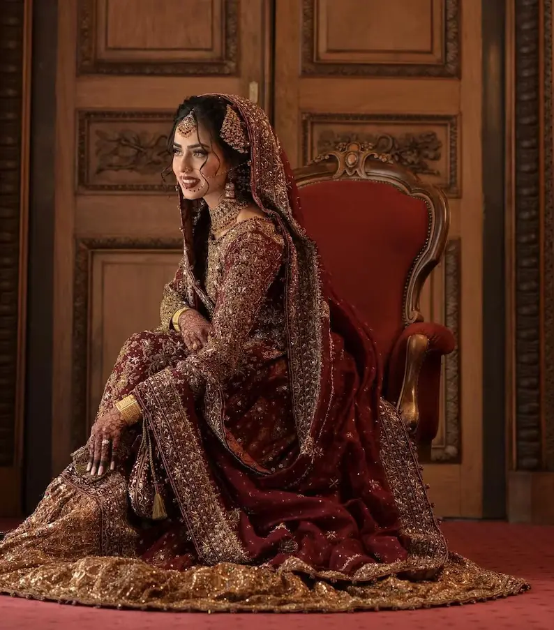 Pakistani Bridal Lehenga - Image 8