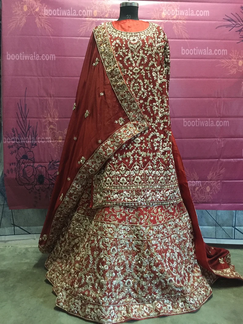 Pakistani Bridal Lehenga - Image 4