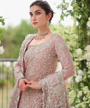 Aanya Rose Pink French Chantilly Bridal
