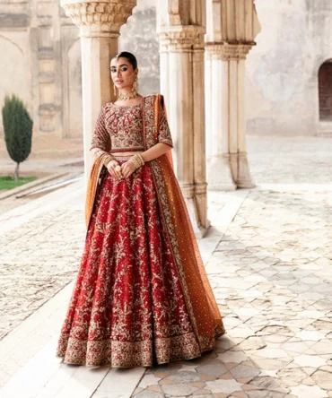 Bridal Lehenga Choli Dupatta Royal Dress for Wedding