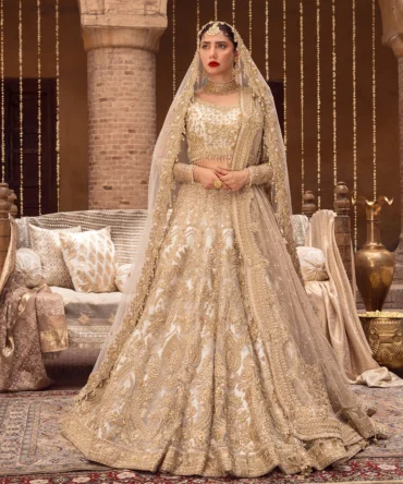 Zardozi & Pearl Embellished Bridal Lehnga Choli