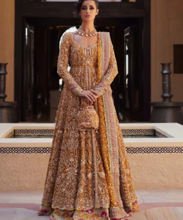 Pure Gold Hand-Embellished Bridal Set | Malik Wears