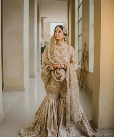 Malik Wears Hand Embellished Pakistani Bridal Dress – Nikkah, Baraat, Walima
