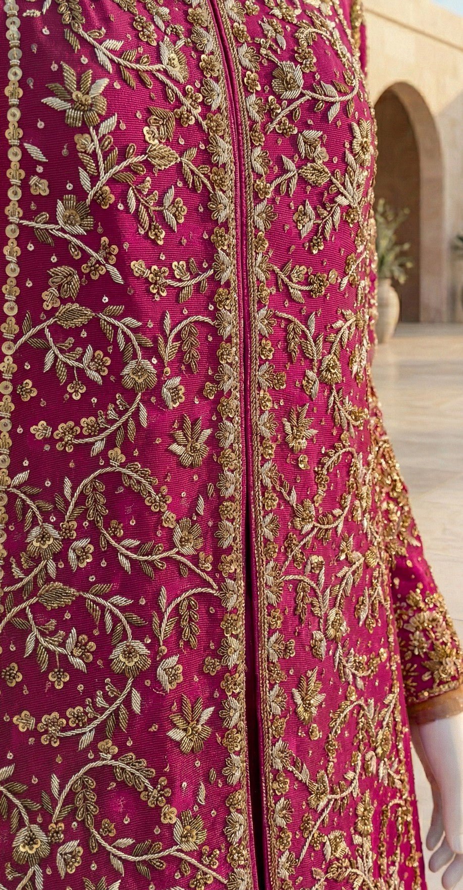 Durr e Fishan | Farshi Lehenga | Red - Image 6