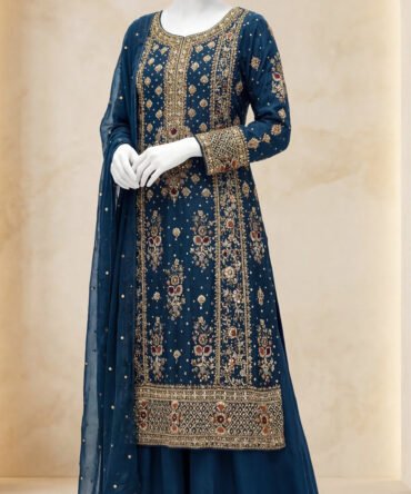 Bahaar | 3 Piece | Stitched | Teal
