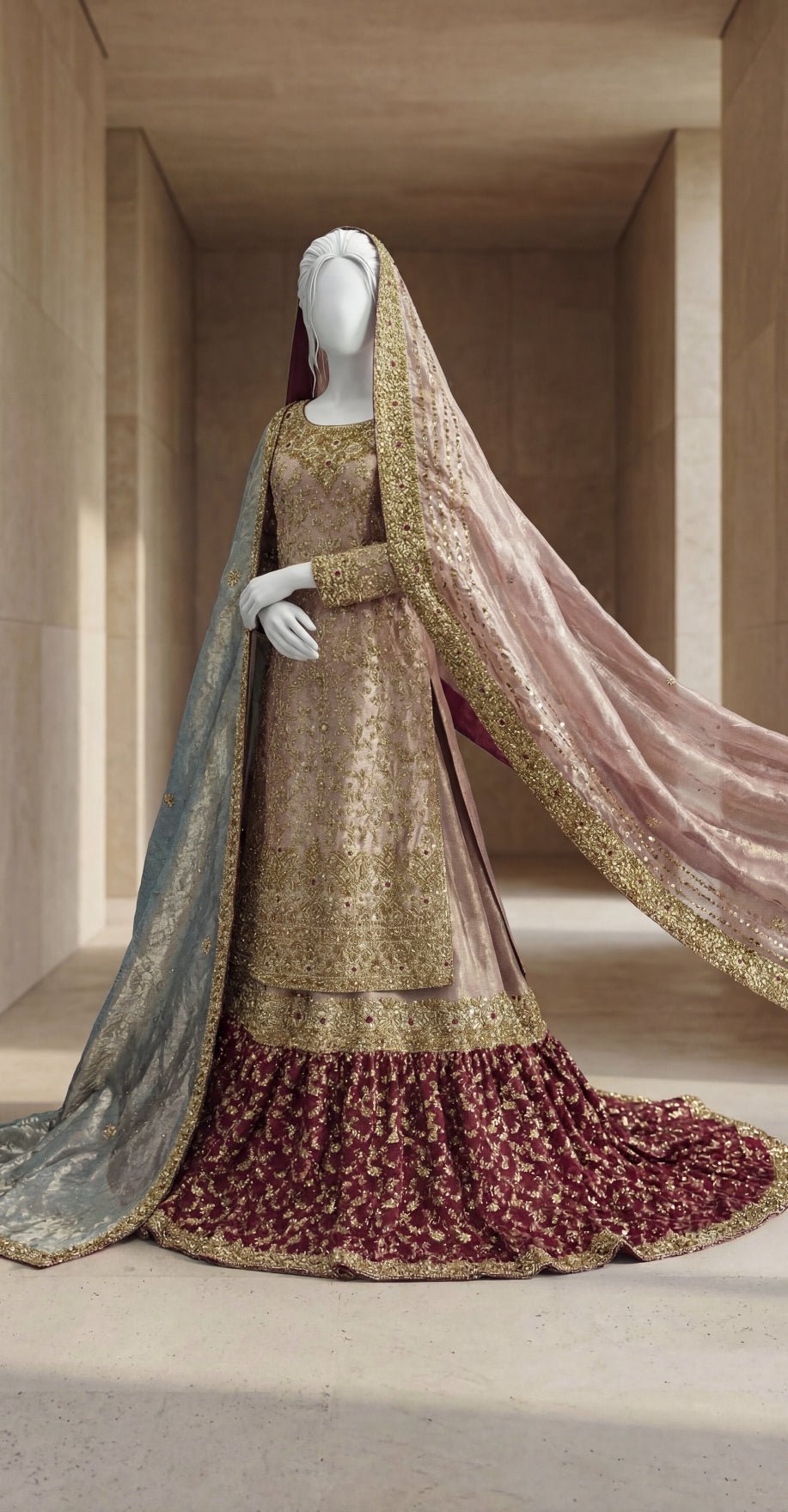 Noor Bano | Farshi Lehenga - Image 6