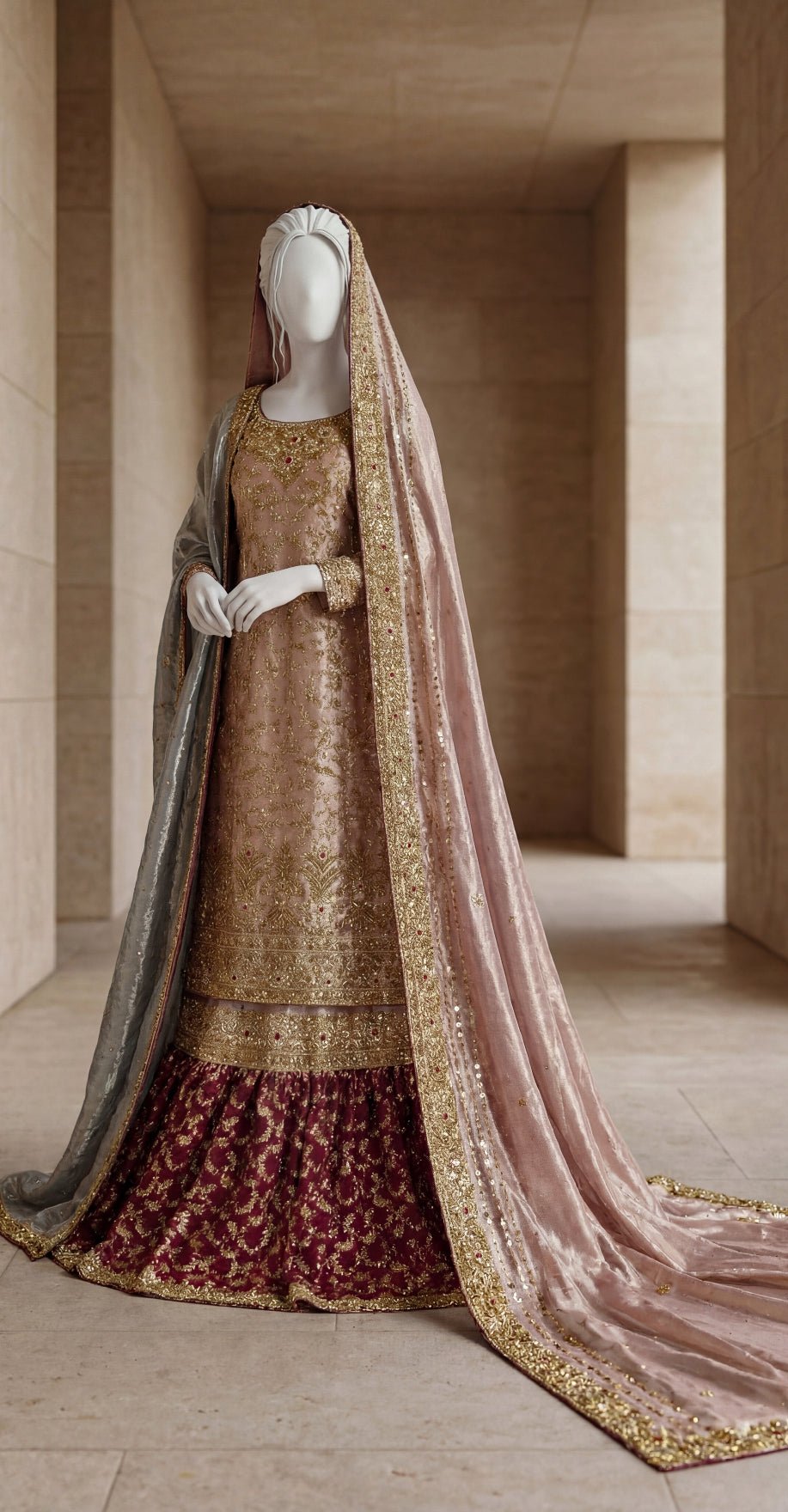 Noor Bano | Farshi Lehenga - Image 3